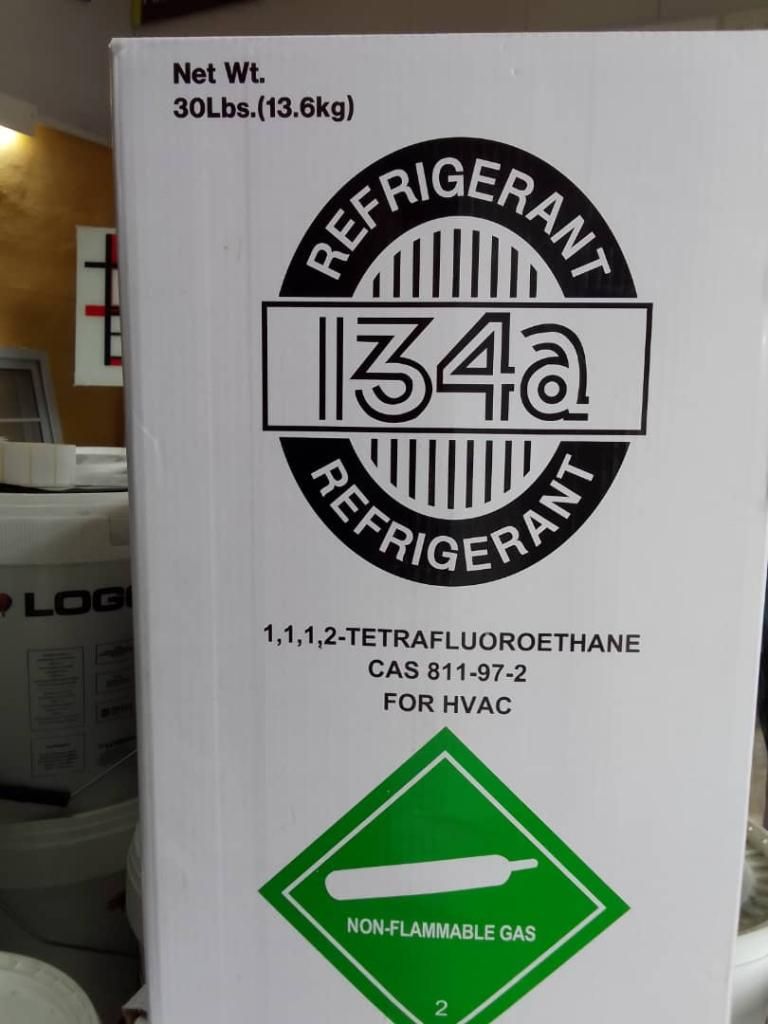 Refrigerante R134a (1,1,1,2-Tetrafluoroetano) - Cilindro 30 LBS (13.6 KG)